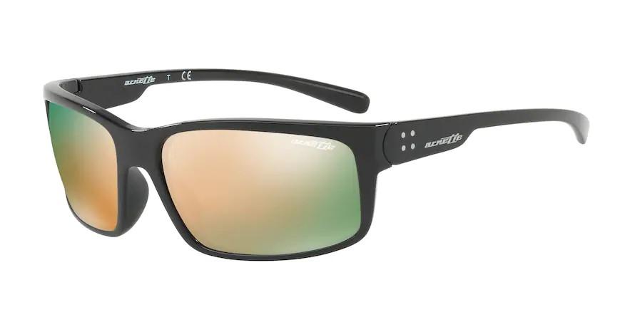 Arnette AN4242 41/4Z Fastball Rectangle Plastic Black Grey Mirror Rose ...